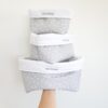 Set de tres cestas de tela hechas a tu gusto - Imagen 13