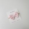 Diadema lazo rosa gofre