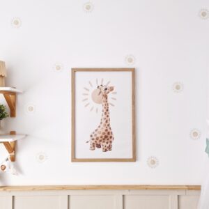 Prints with jungle animals - Giraffe