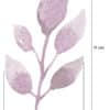 Nuevas pegatina de vinilo hojas rosa (mate) - Imagen 2