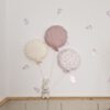 globo de tela, juego de tres globos de tela