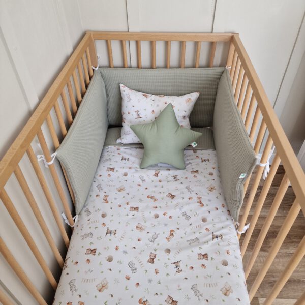 Forest animals crib linen set (Fabrics 33, 95 and 141)