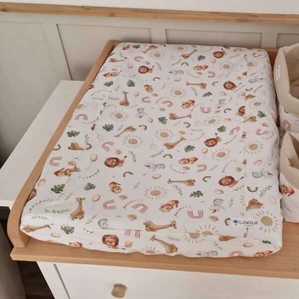 Jungle animals changing mat ( Fabric number 45)