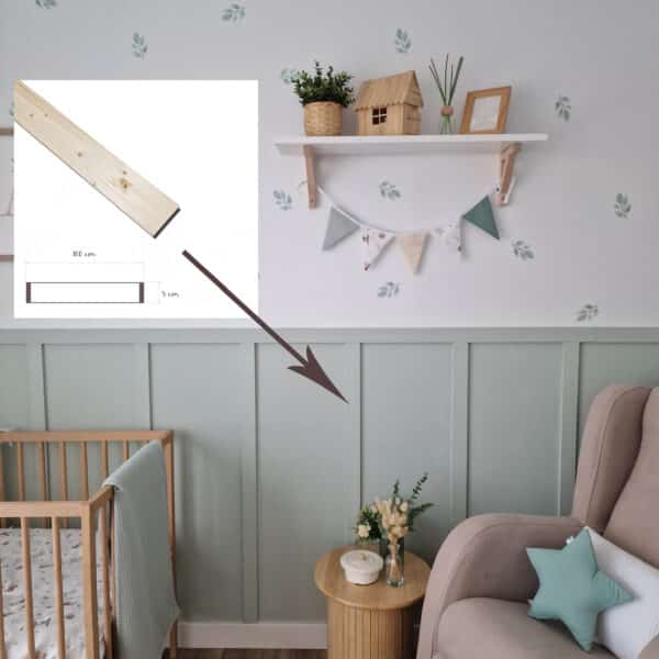 Wooden plank for decorative moldings