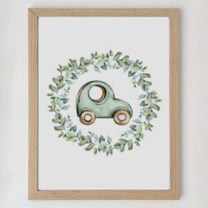 Children's prints with car or airplane - Car