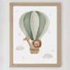 Laminas infantiles con globo aerostatico