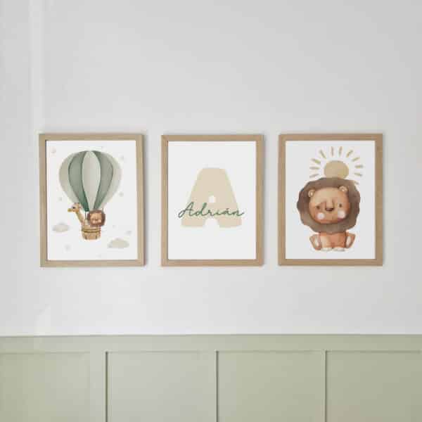 Laminas infantiles con globo aerostatico - Imagen 4